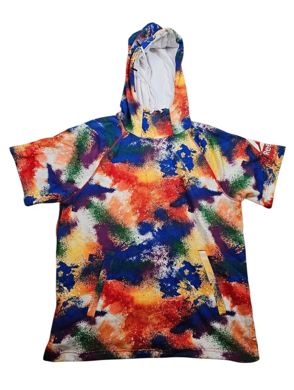 REEBOK Active Men's 2020 Tie Die Short Sleeve Hoodie In M